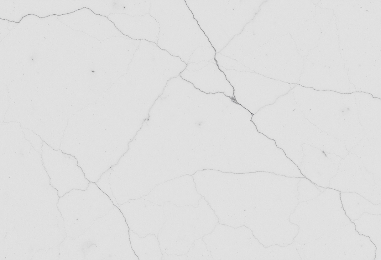 Chapa de mármore Carrara italiano polido com veios cinza suaves e difusos