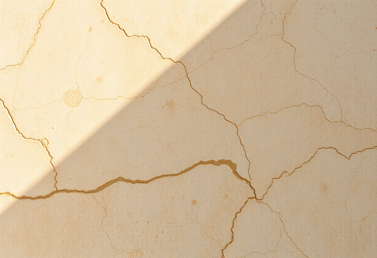 Piso de travertino bege com textura porosa característica e tons quentes